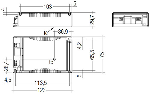 60W 700mA fixC C SNC ESSENCE Constant Current LED Driver 87500569  Tridonic LC
